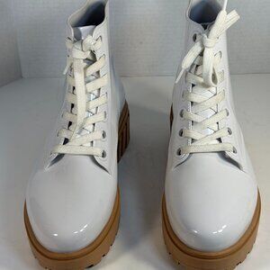 WOMEN'S New White Size 9 Platform Boots